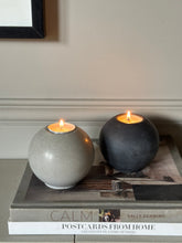 Load image into Gallery viewer, Concrete sphere tealight holder