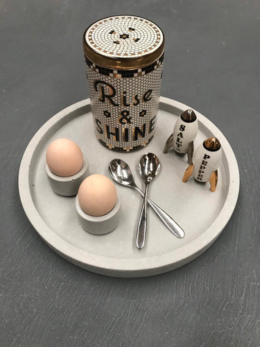 Concrete egg cups