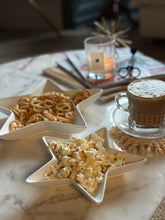 Load image into Gallery viewer, Concrete star serving bowls, concrete serving bowl, snack bowl, Christmas concrete star