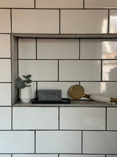 Load image into Gallery viewer, Hexagonal small concrete pot, make brush storage, cotton bud pot, gift, available in 3 colours