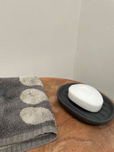 Load image into Gallery viewer, Grooved concrete soap dish soap