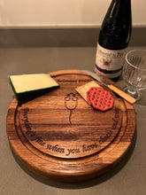 Load image into Gallery viewer, Handmade iroko cheese board