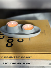 Load image into Gallery viewer, Concrete Boat Candle and Tealight Holder
