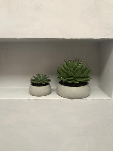 Large concrete planter concrete bowl