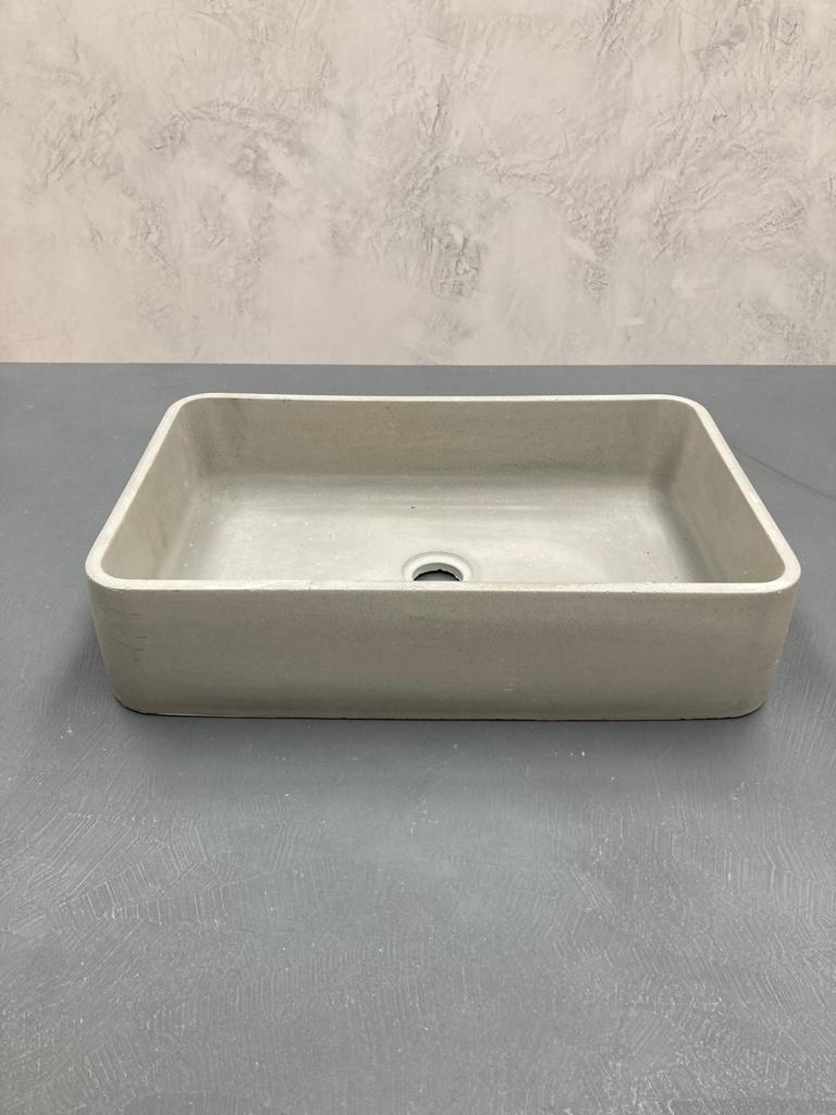 Rectangle concrete sink