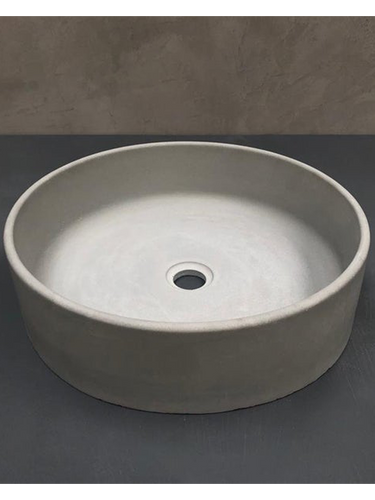 Round concrete sink