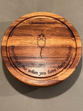 Load image into Gallery viewer, Handmade iroko cheese board
