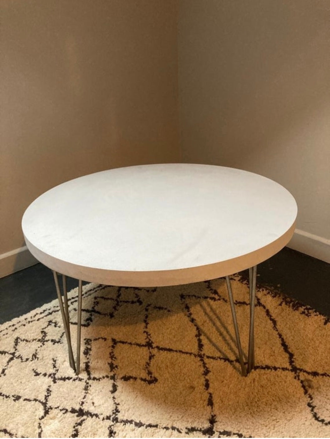 Concrete coffee table round 80cm diameter available in 3 colours